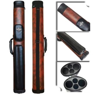 2x2 Hard cue case Oval Pool Cue Billiard Stick Carrying Case
