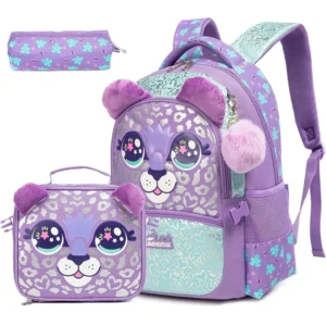 Wholesale Kids Backpacks for Girls Cute School Bag with Lunch Box Pencil Case Primary Child School Backpacks Back to School Bags