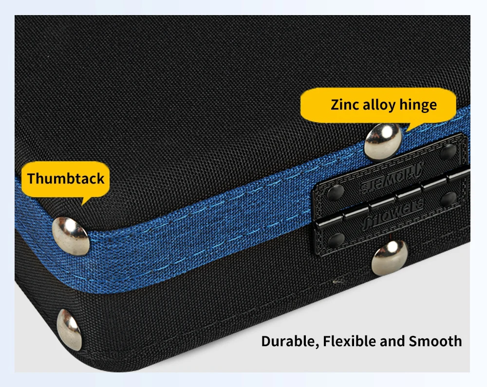 JF Jflowers Snooker Cue Case Nylon Fabric Wooden Box Hard Cue Cases Pool Cue Unexpectedly Large Capacity Hard Case - Image 6