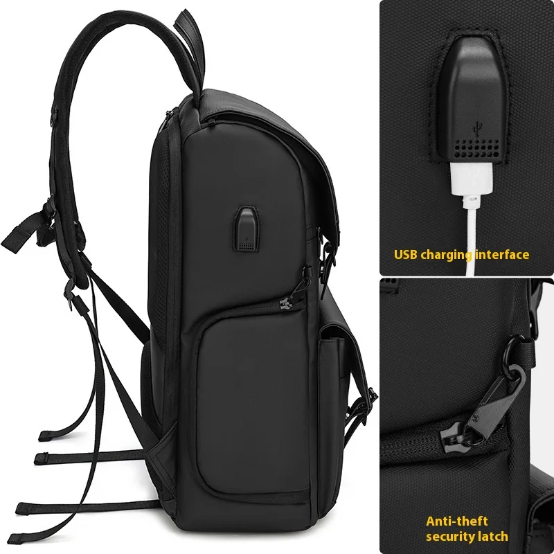 SLR Double Shoulder Photography Backpack Large Capacity Waterproof Anti-theft Outdoor Film Camera Bag Zipper Portable EVA for - Image 2