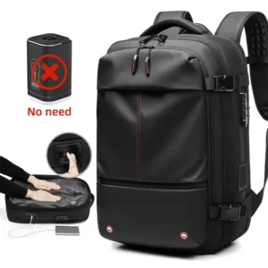 New Luxury Design Expandable Vacuum Backpack with Built-in Vacuum Compression Pump Air Bag Seal Backpack Vacuum Laptop Backpack