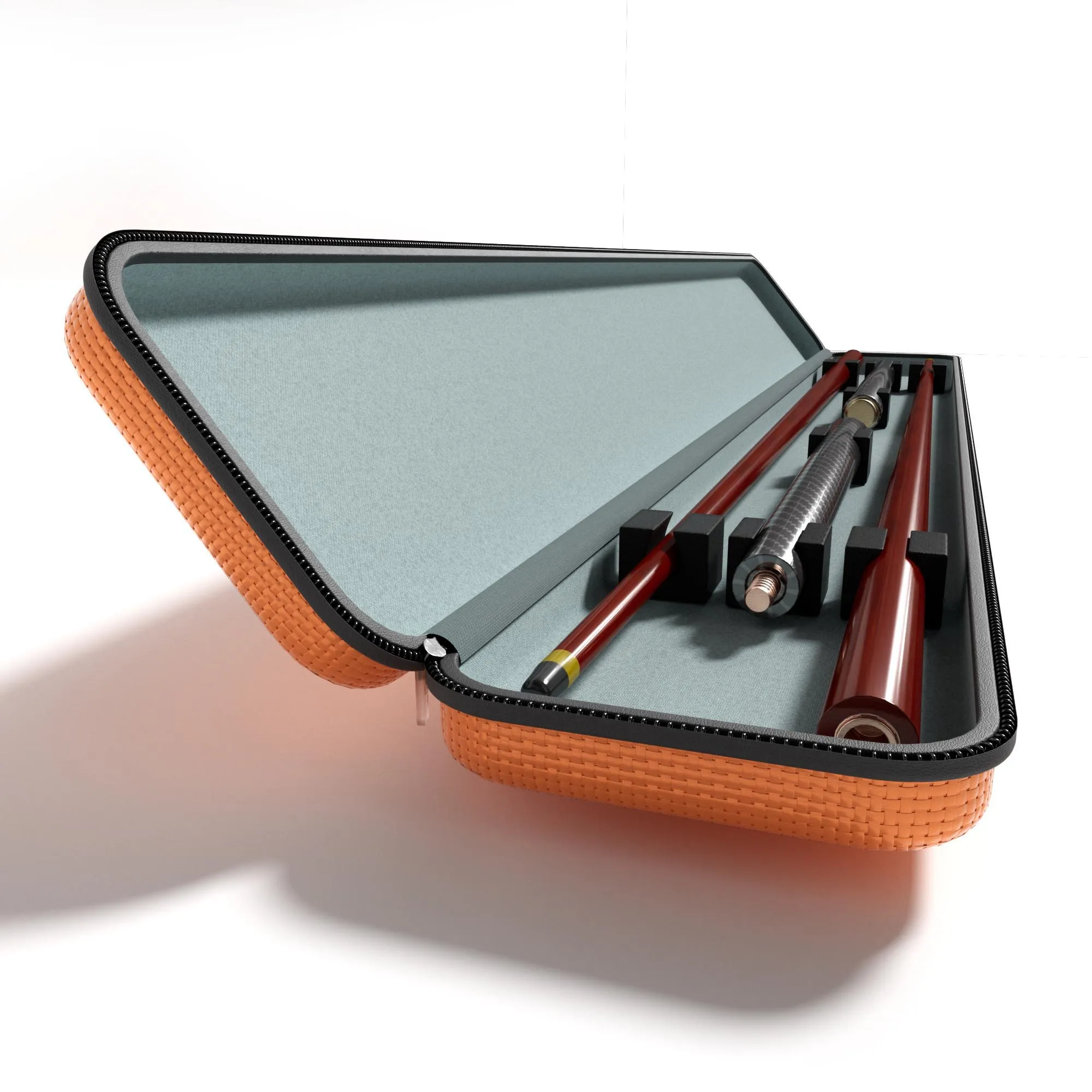 Custom EVA Stick Pool Storage Box, 1/2 2/2 2/4 3/4 Leather Billiards Snooker Cue Case Bag Box - Image 2
