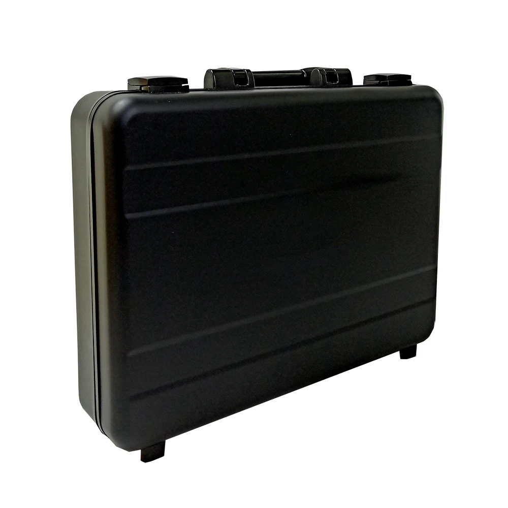 Black Embossed Leather Briefcase Aluminium Alloy Attaché Portable Business Laptop Notebook Case Organizer Custom Made - Image 2