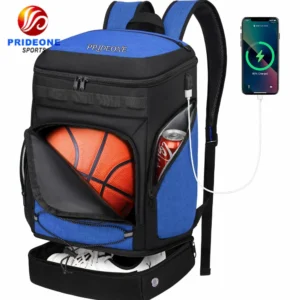 Customized 2025 Large Sports Bag with Separate Ball Holder & Shoes Compartment Outdoor Basketball Backpack