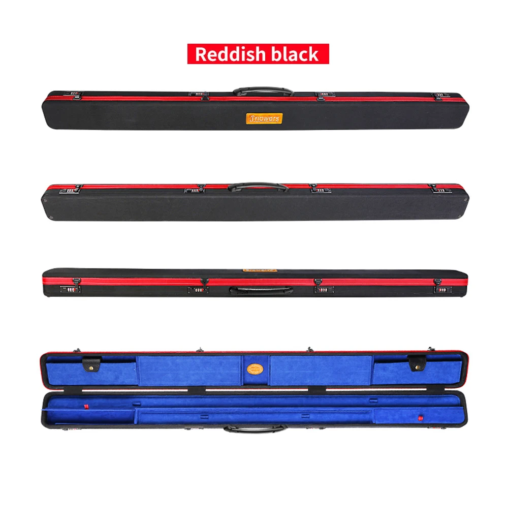 JF Jflowers Snooker Cue Case Nylon Fabric Wooden Box Hard Cue Cases Pool Cue Unexpectedly Large Capacity Hard Case