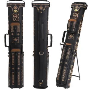 Factory Waterproof Billiard Cue Case Oem Snooker Billiard Stick Bag Custom Logo 2 Cue Butts and 4 Cue Shafts