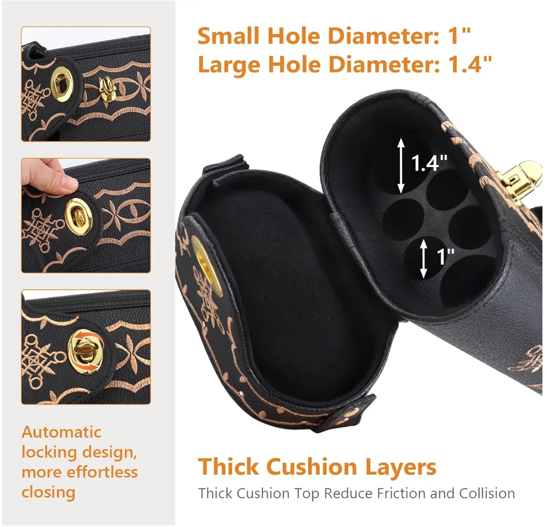 Factory Waterproof Billiard Cue Case Oem Snooker Billiard Stick Bag Custom Logo 2 Cue Butts and 4 Cue Shafts - Image 3