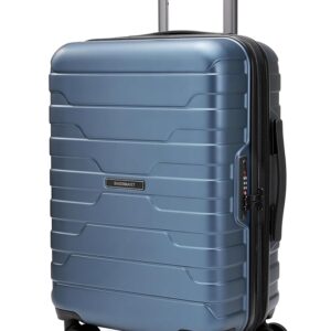 BAGSMART Carry On Luggage 22x14x9 Airline Approved with TSA Lock,20 Inch Lightweight Luggage with Spinner Wheels,100% PC Hard Shell Carry On Suitcases for Men Women,Royal Blue