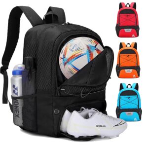 Soccer Bag-Soccer Backpack&Backpack for & Football Volleyball & Basketball,with Ball Compartment and Separate Cleat